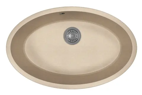 Кухонная мойка Florentina Вега Овал (700*440) Песочный