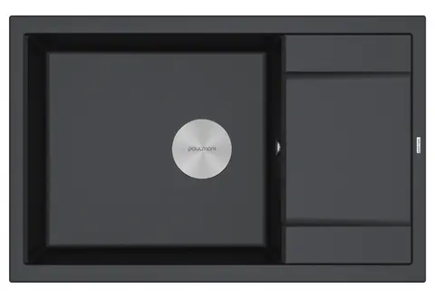 Кухонная мойка Paulmark Flugen 60 (780*500) Черный гранит BL