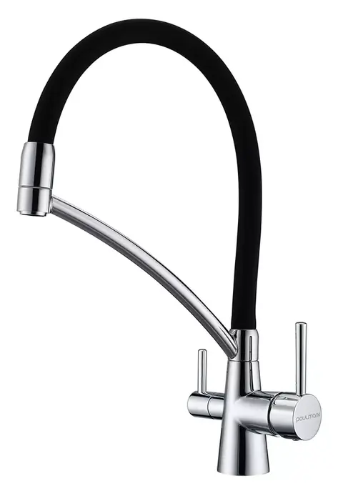 Смеситель Paulmark Siegen Черный/хром